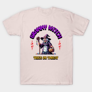 granny witch trick or threat T-Shirt